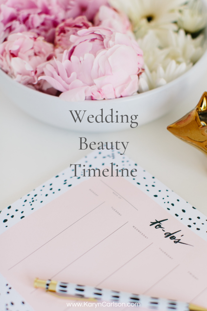 Wedding Beauty Timeline 